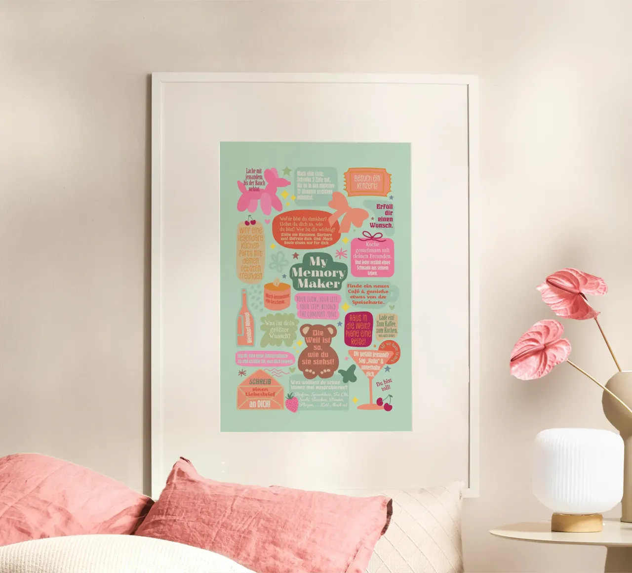 My Memory Maker poster con telaio in plastica da Fraysein Design