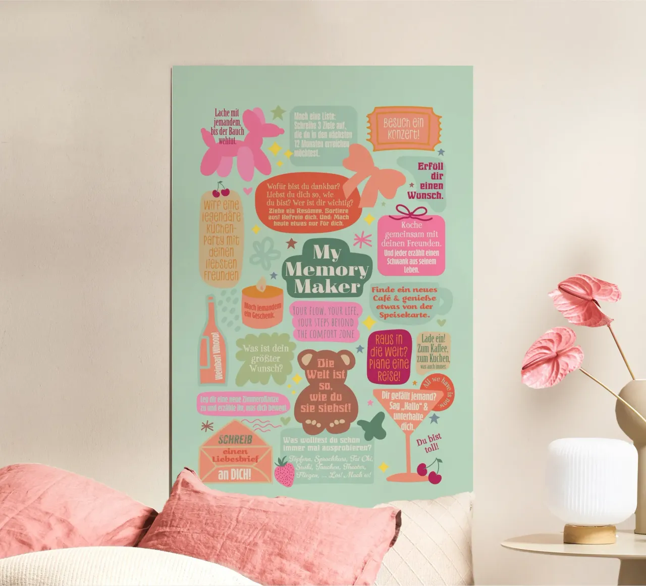My Memory Maker poster con telaio in plastica da Fraysein Design