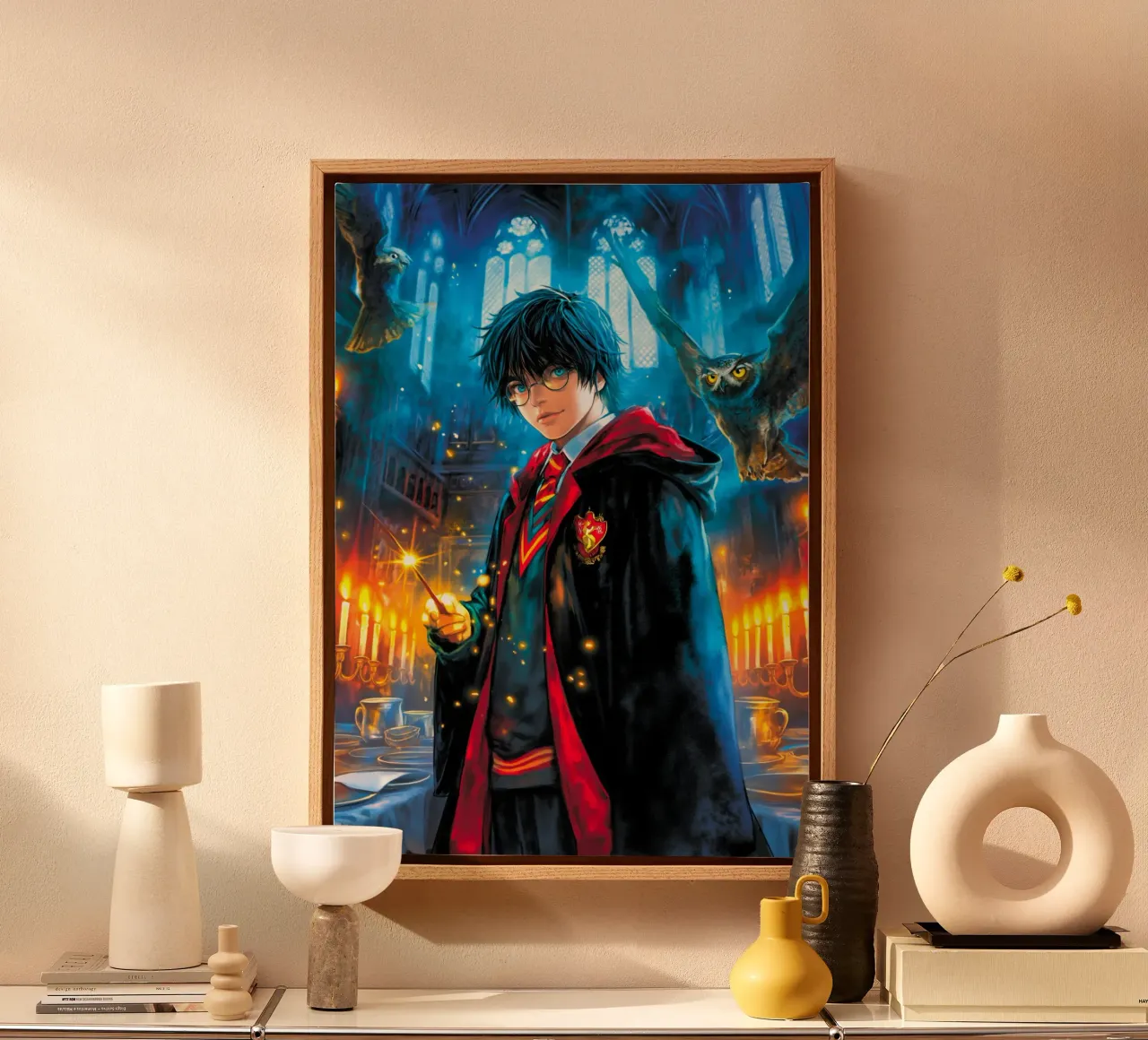 Harry Potter tela con Cornice a cassetta da Fleur de Lys