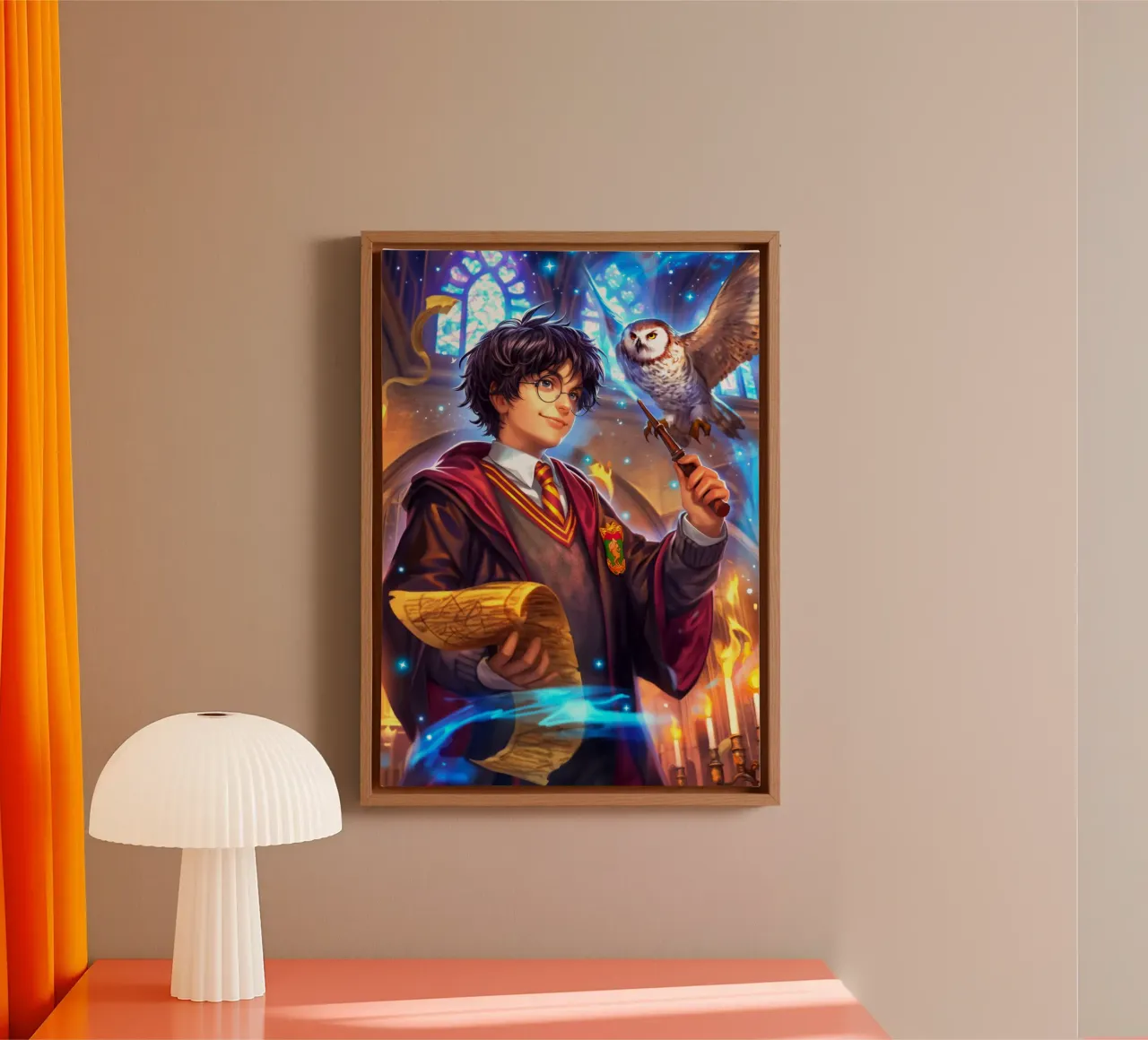 Harry Potter tela con Cornice a cassetta da Fleur de Lys