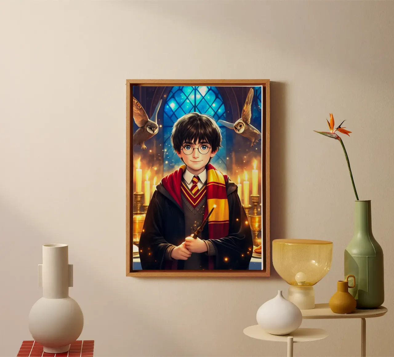 Harry Potter tela con Cornice a cassetta da Fleur de Lys