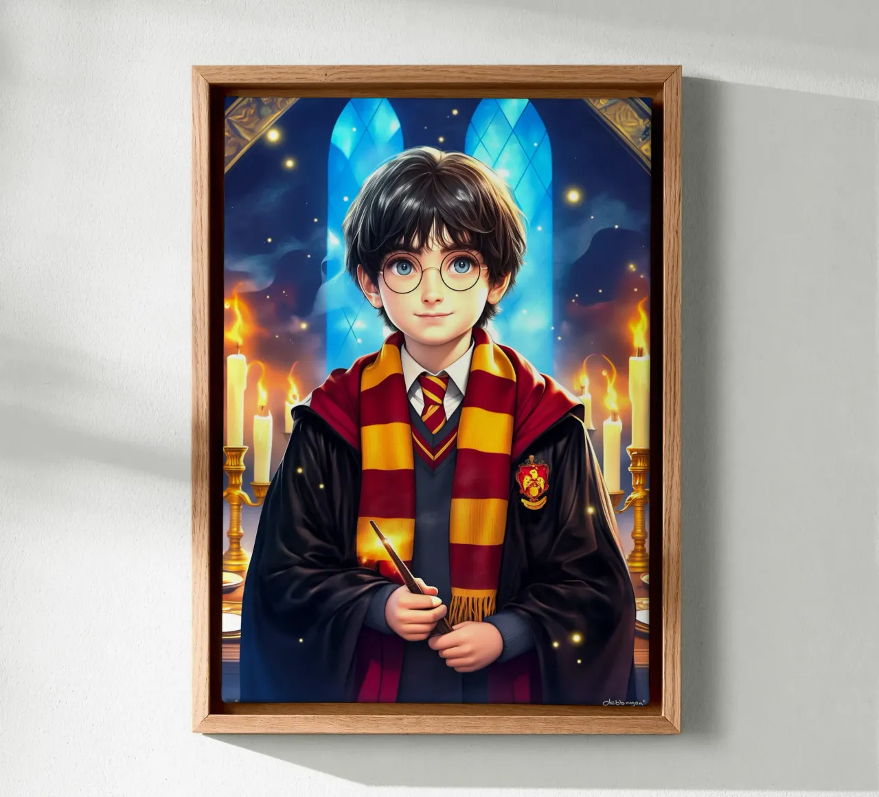 Harry Potter tela con Cornice a cassetta da Fleur de Lys