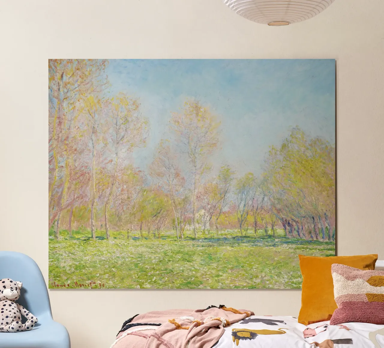 Claude Monet - Primavera a Giverny poster da Art History