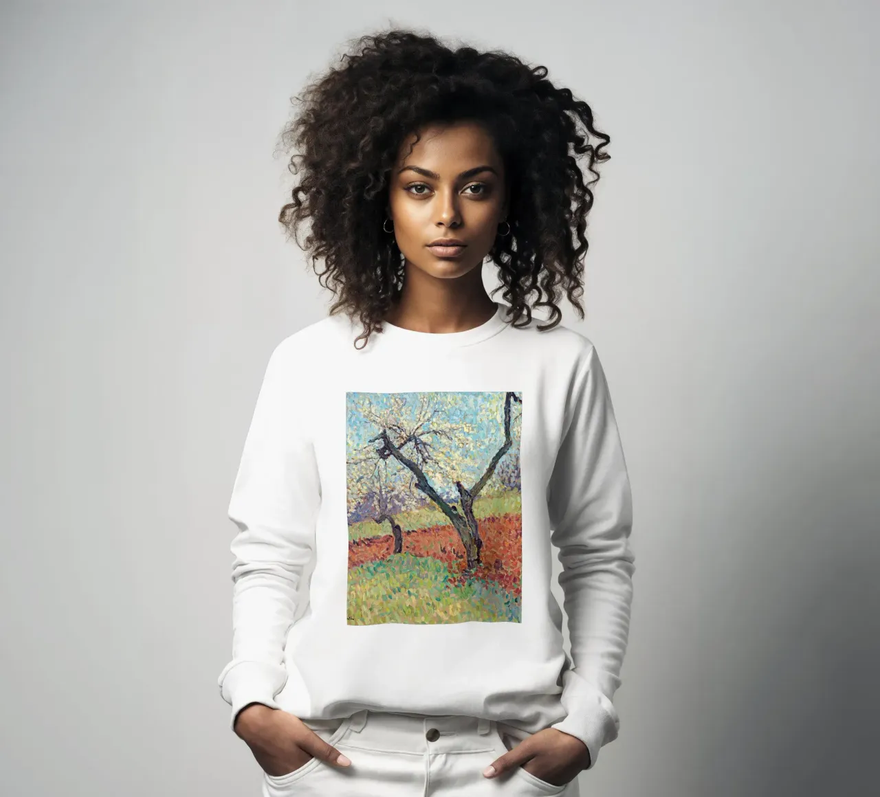 The Old Plum Trees sweatshirt by apoloprints