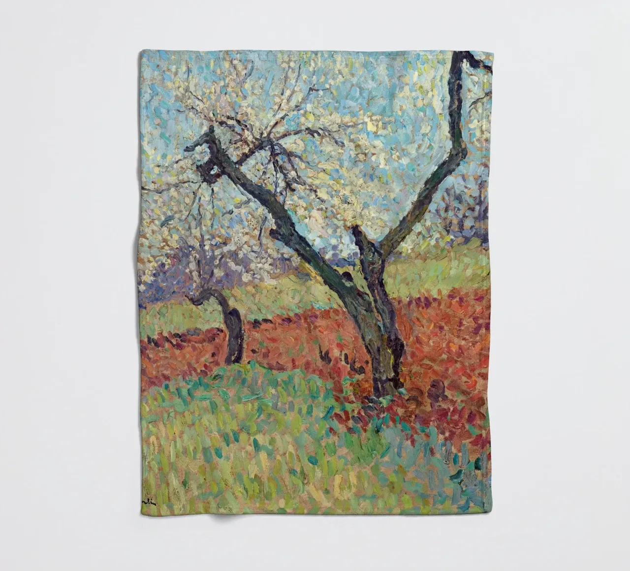 The Old Plum Trees coperta in pile da apoloprints
