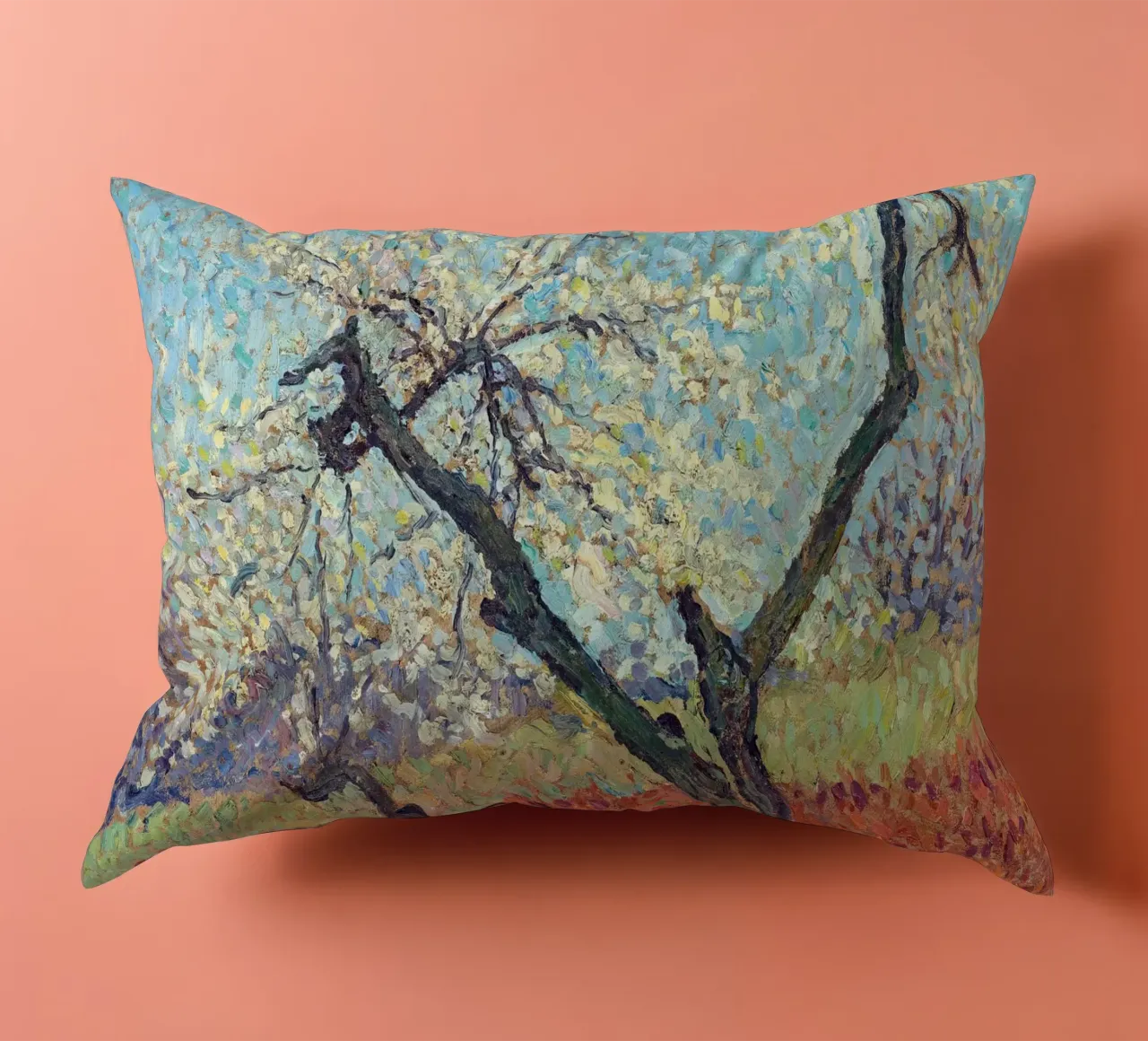 The Old Plum Trees cuscino da apoloprints