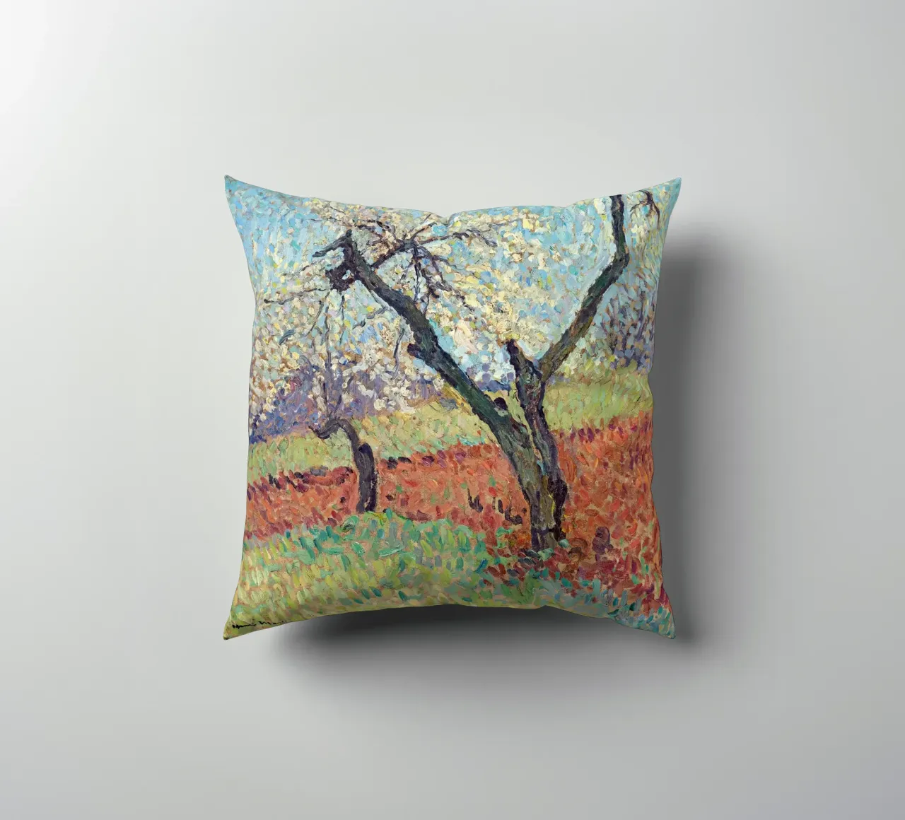 The Old Plum Trees cuscino da apoloprints