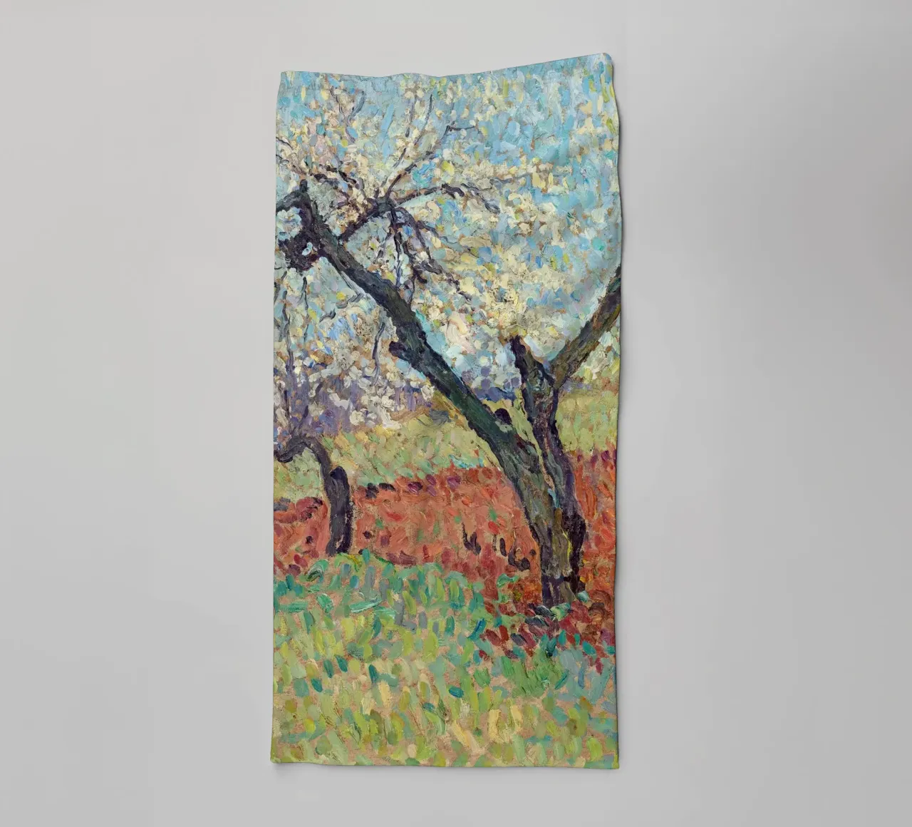 The Old Plum Trees asciugamano da bagno da apoloprints