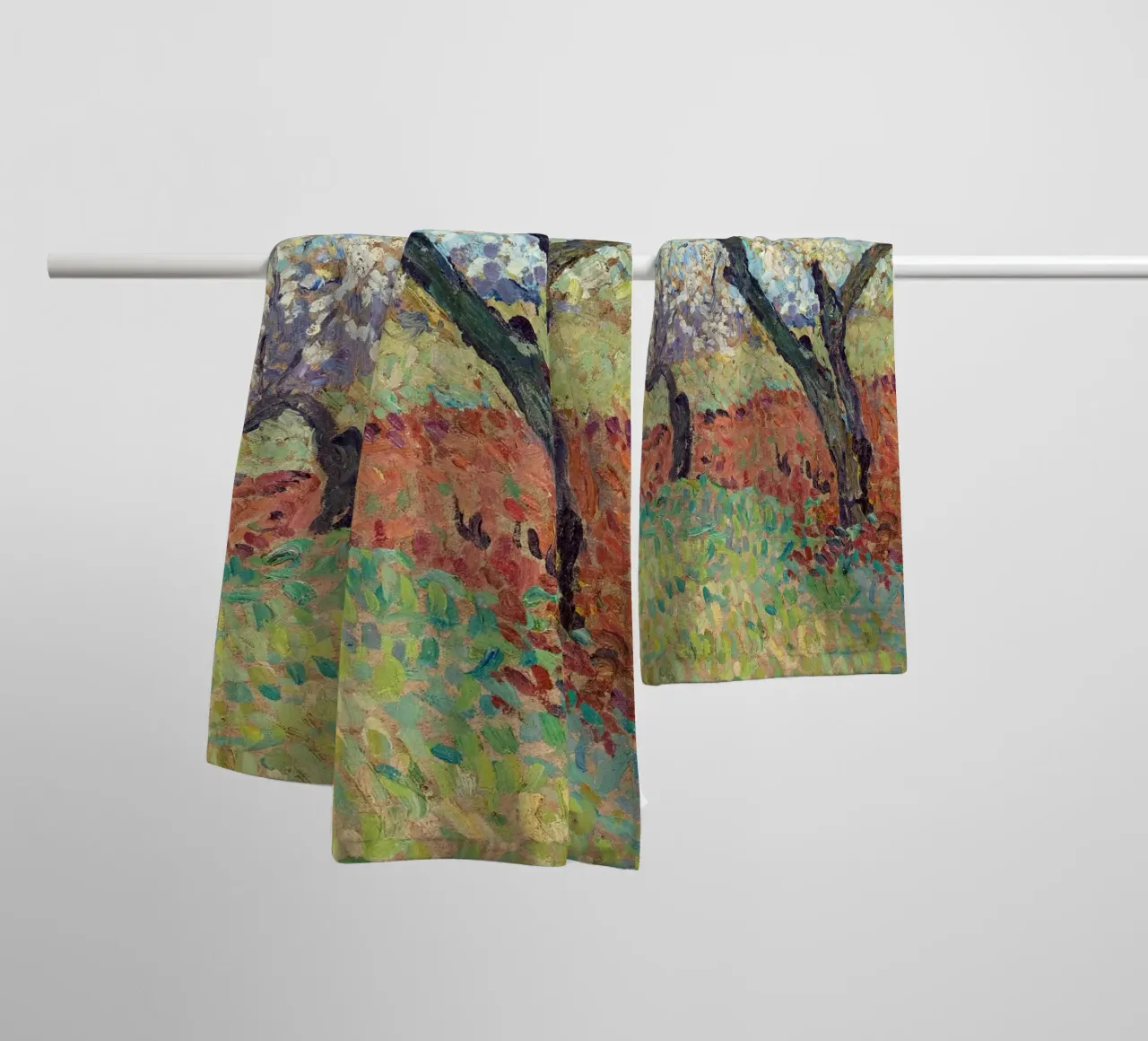 The Old Plum Trees asciugamano da bagno da apoloprints
