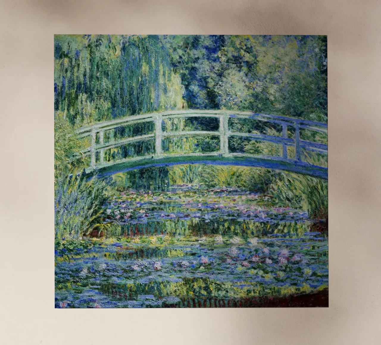 Claude Monet - Ninfee e ponte giapponese pellicola backlit da Jolie Prints