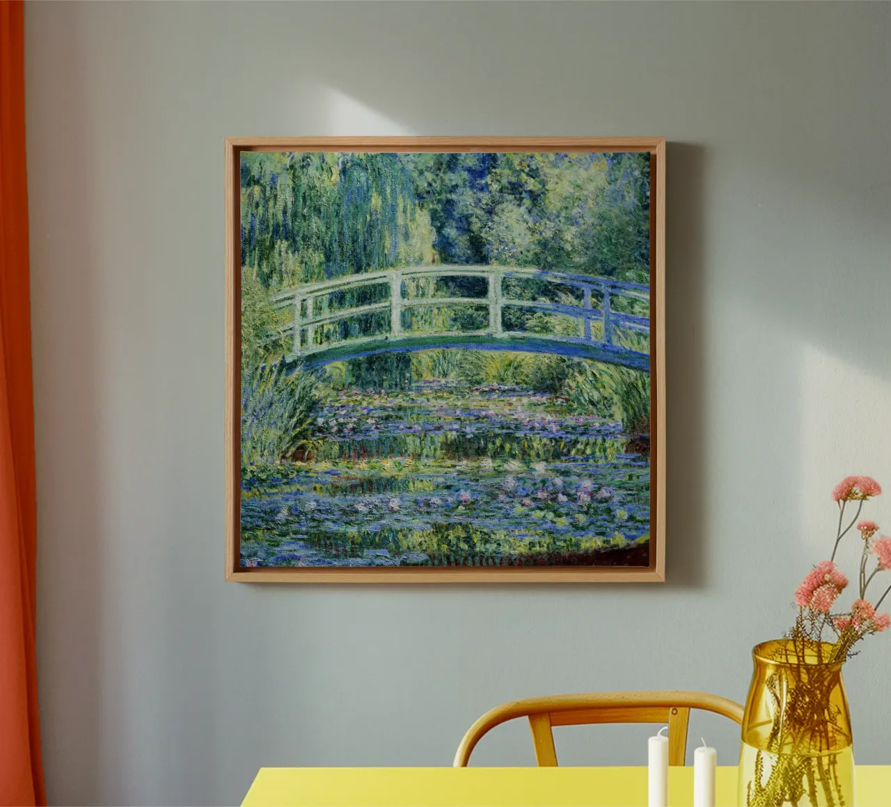 Claude Monet - Ninfee e ponte giapponese tela con Cornice a cassetta da Art History