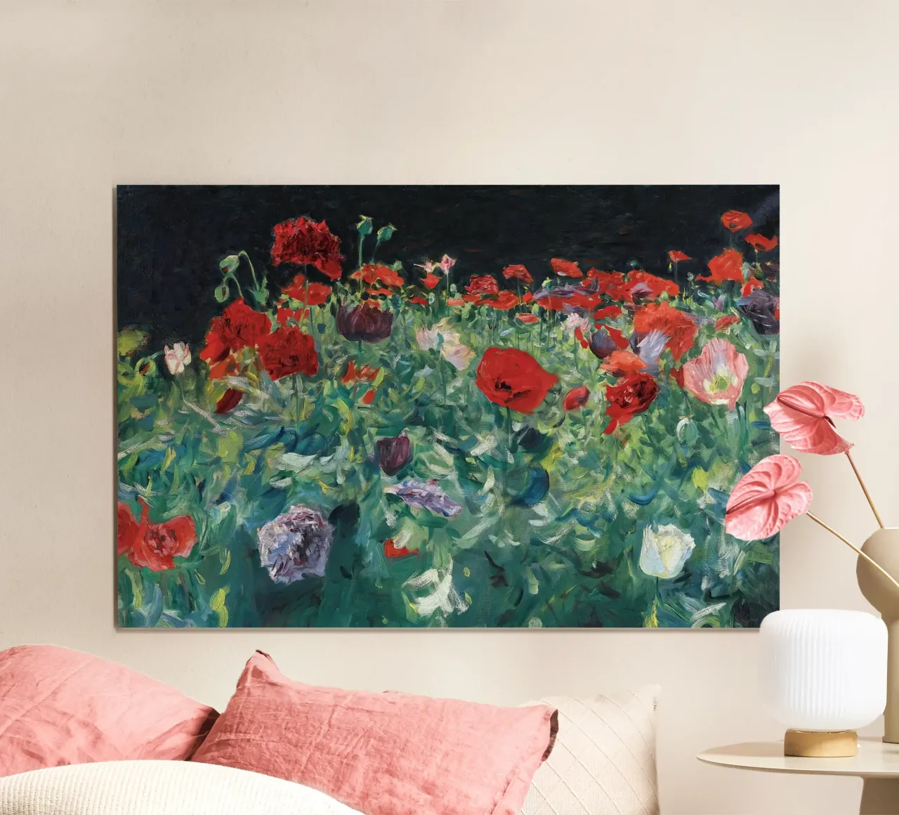 Poppies poster con telaio in legno da apoloprints