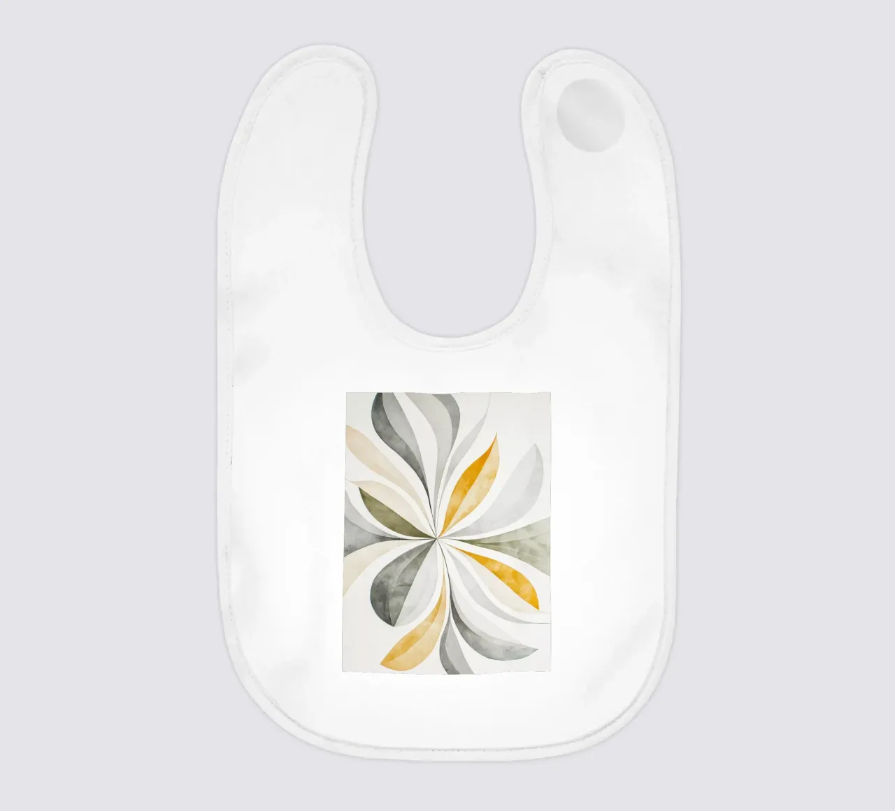 Flower abstract baby bib by Imagine