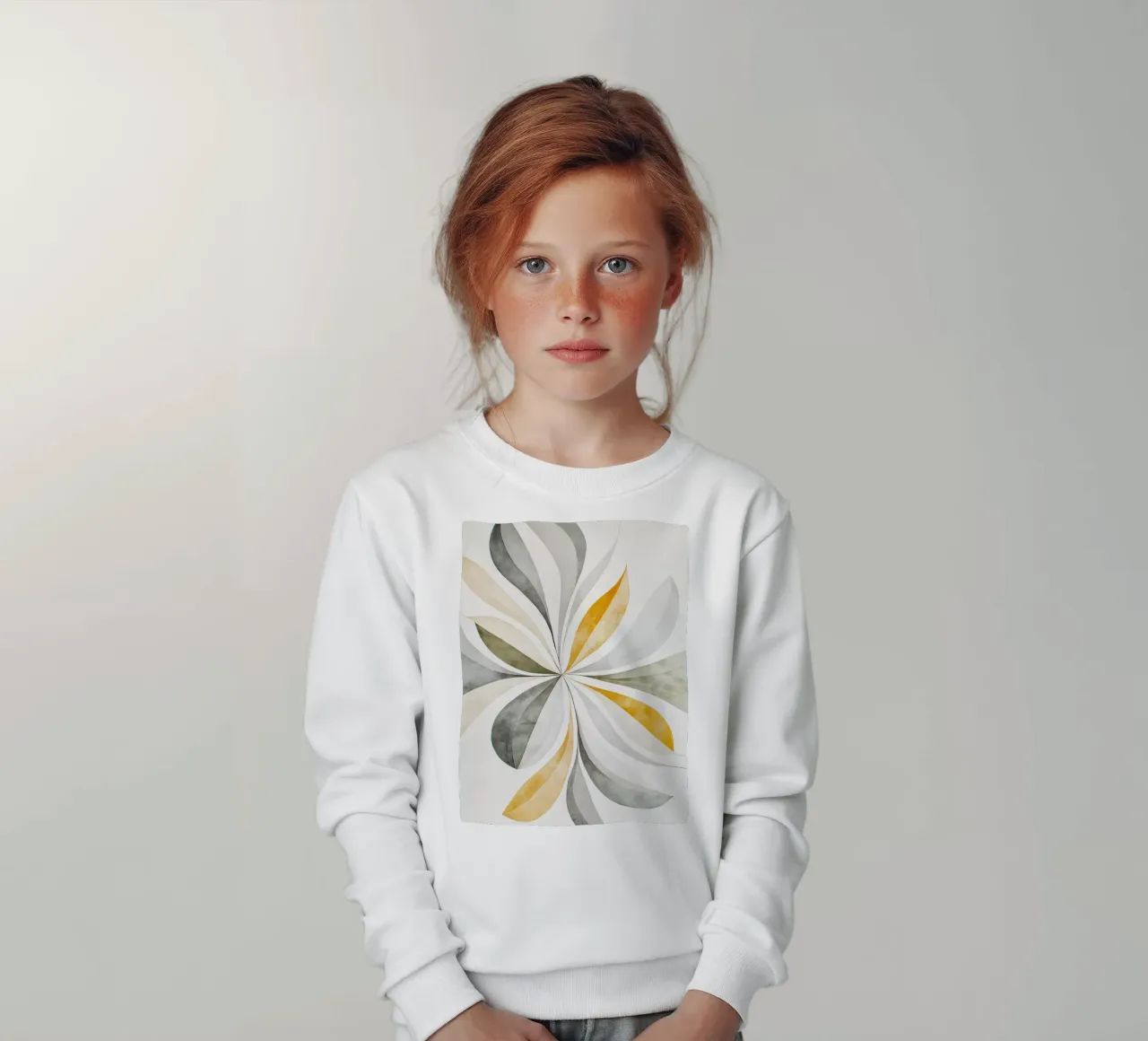 Fiore astratto felpa bambino da Imagine