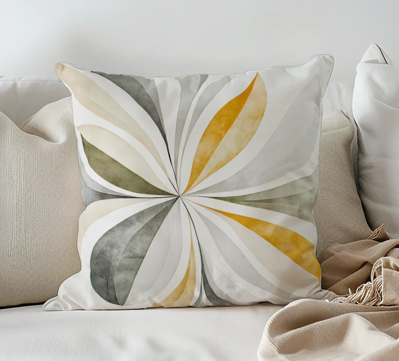 Blume abstrakt Kissen von Imagine