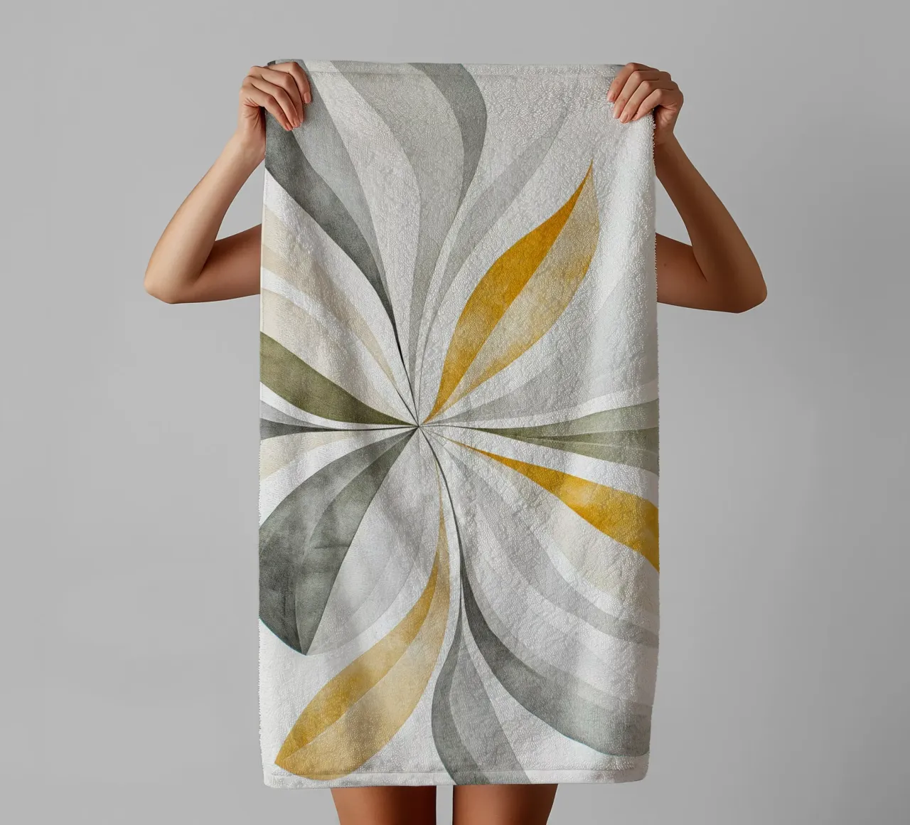 Flower abstract towel by Imagine
