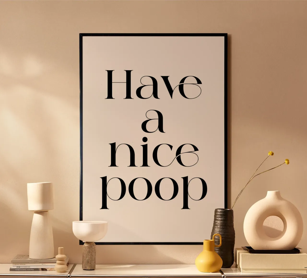 Poep lekker poster van Ayleen