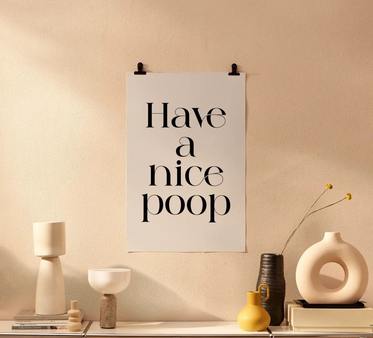 Poep lekker poster van Ayleen