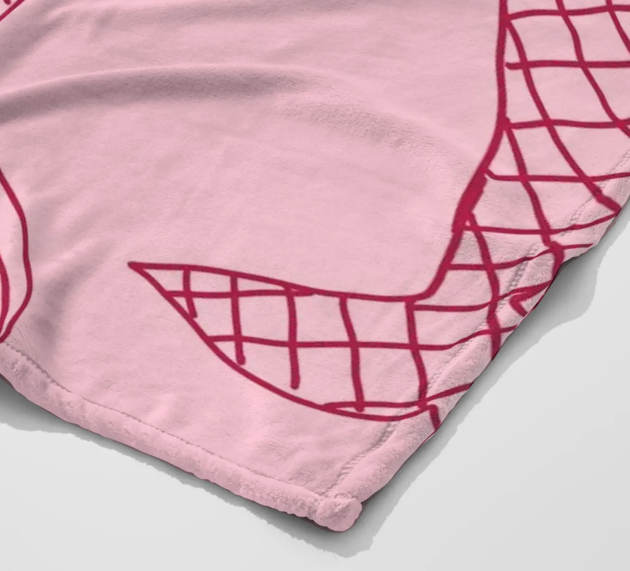 Code di sirena su uno stendino, arte minimalista coperta in pile da vintagepod