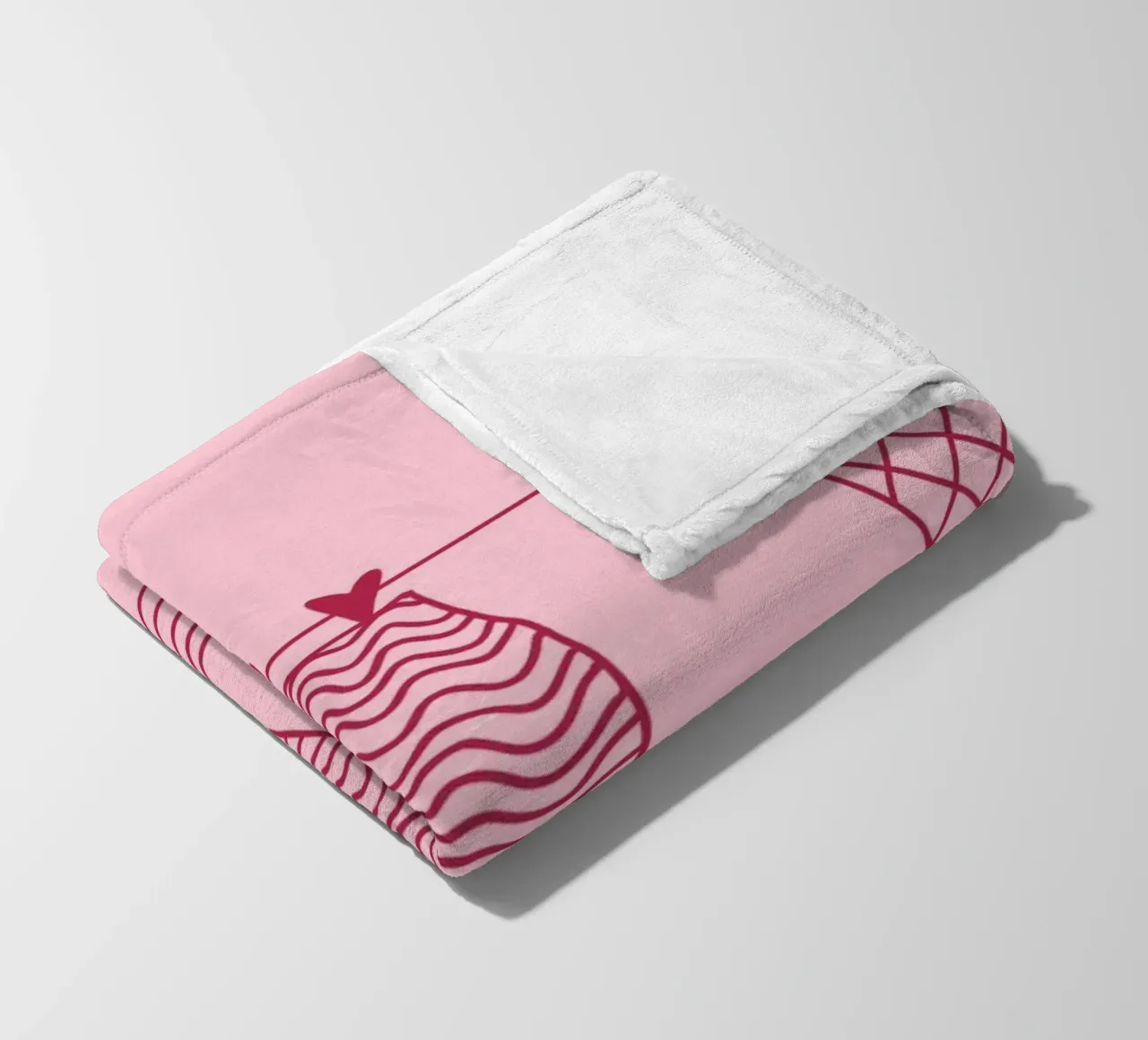 Code di sirena su uno stendino, arte minimalista coperta in pile da vintagepod