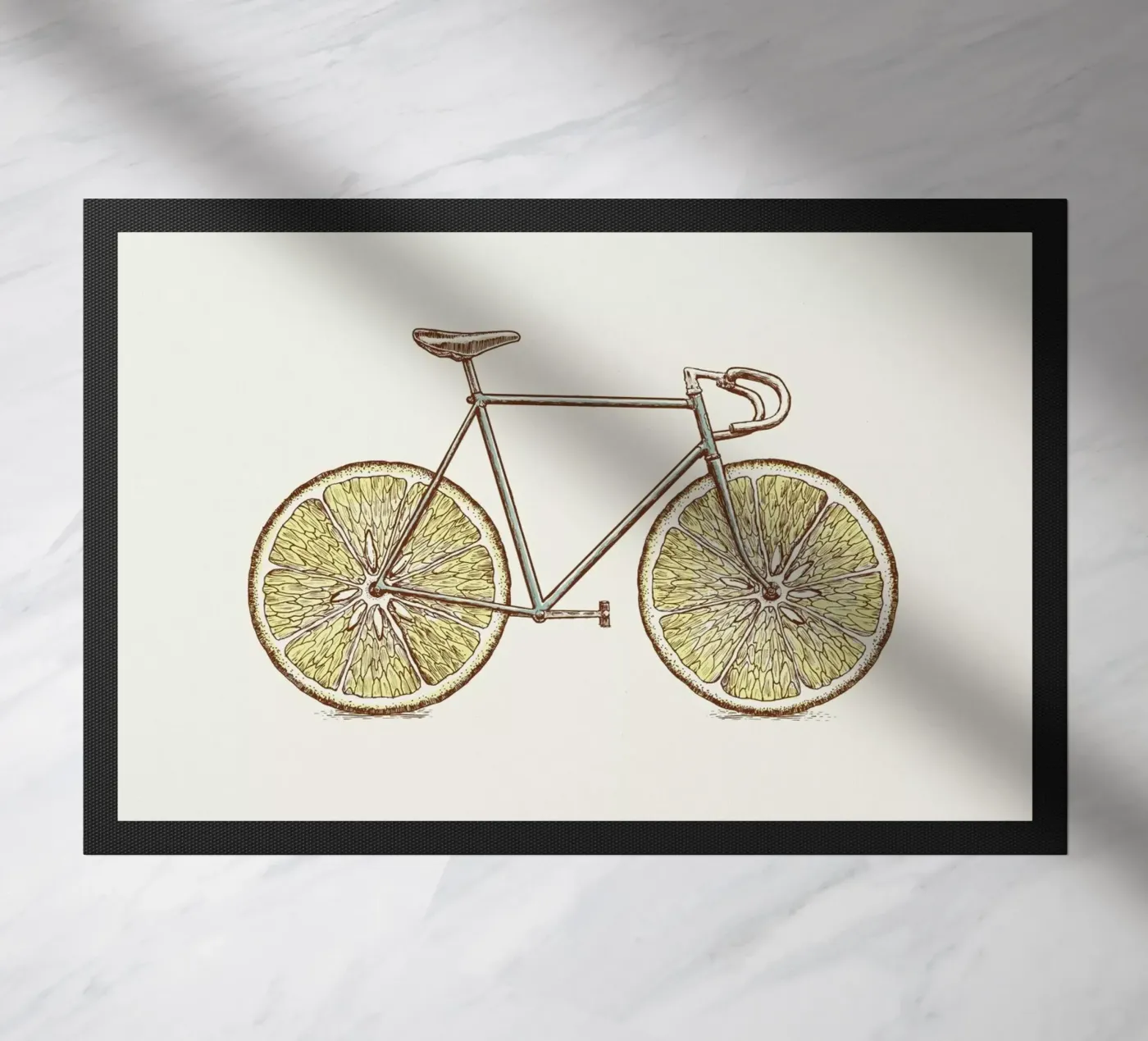 Velocitrus doormat by Florent Bodart