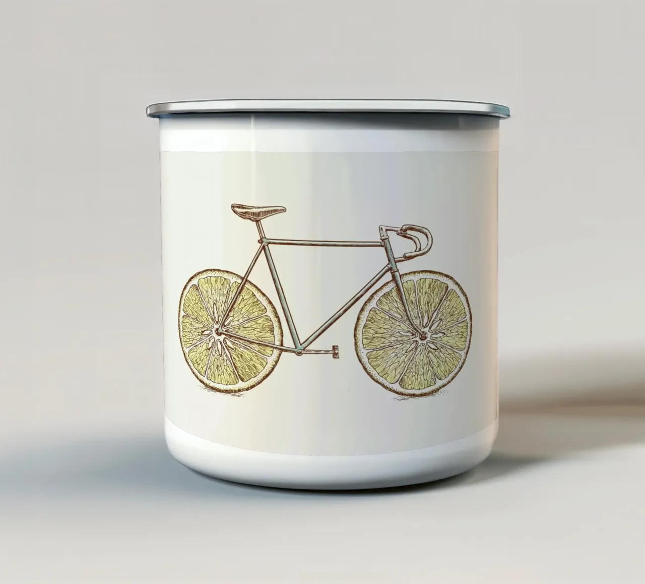 Velocitrus tazza in smalto da Florent Bodart