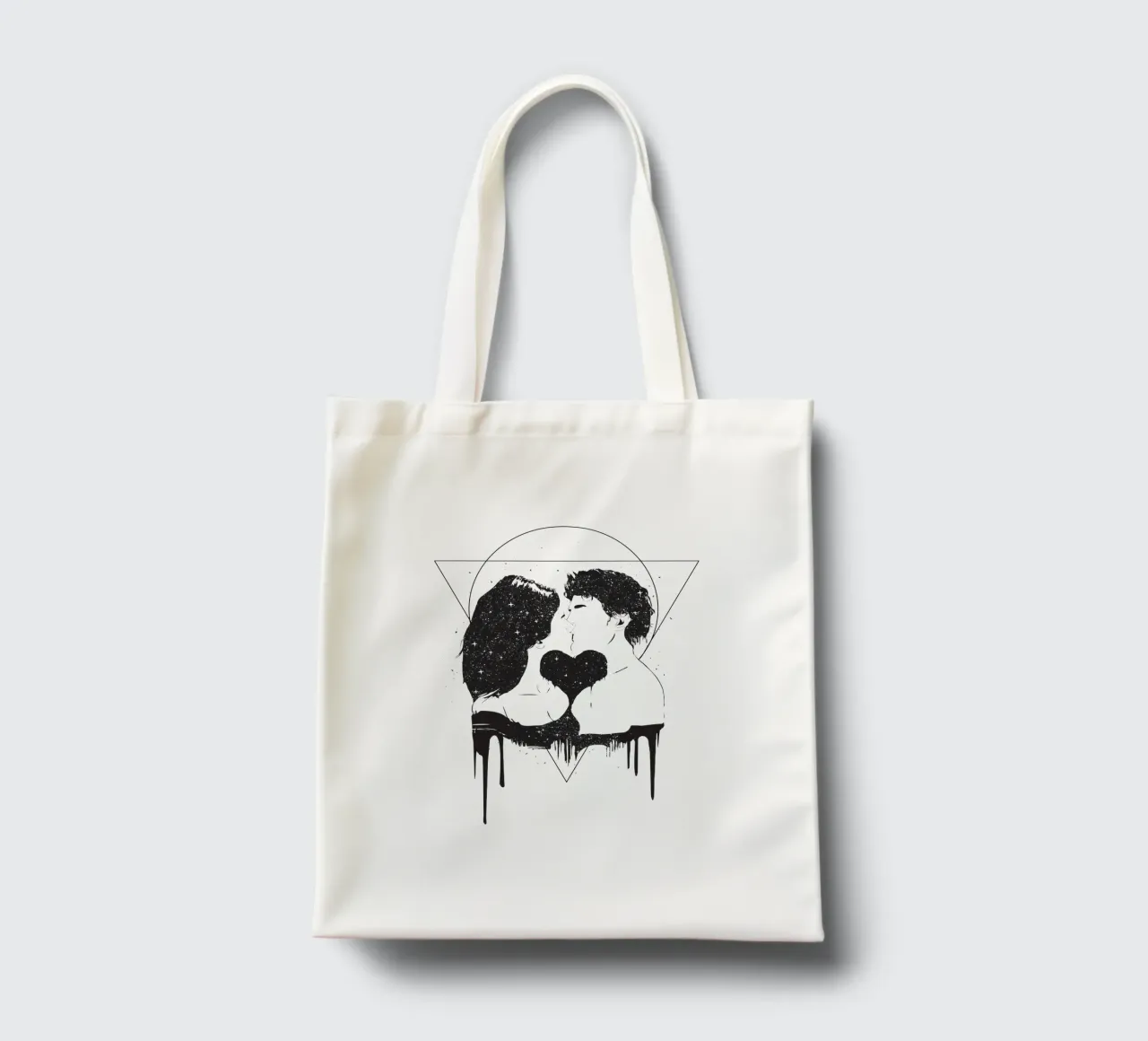 Cosmic love tote bag by Balazs Solti