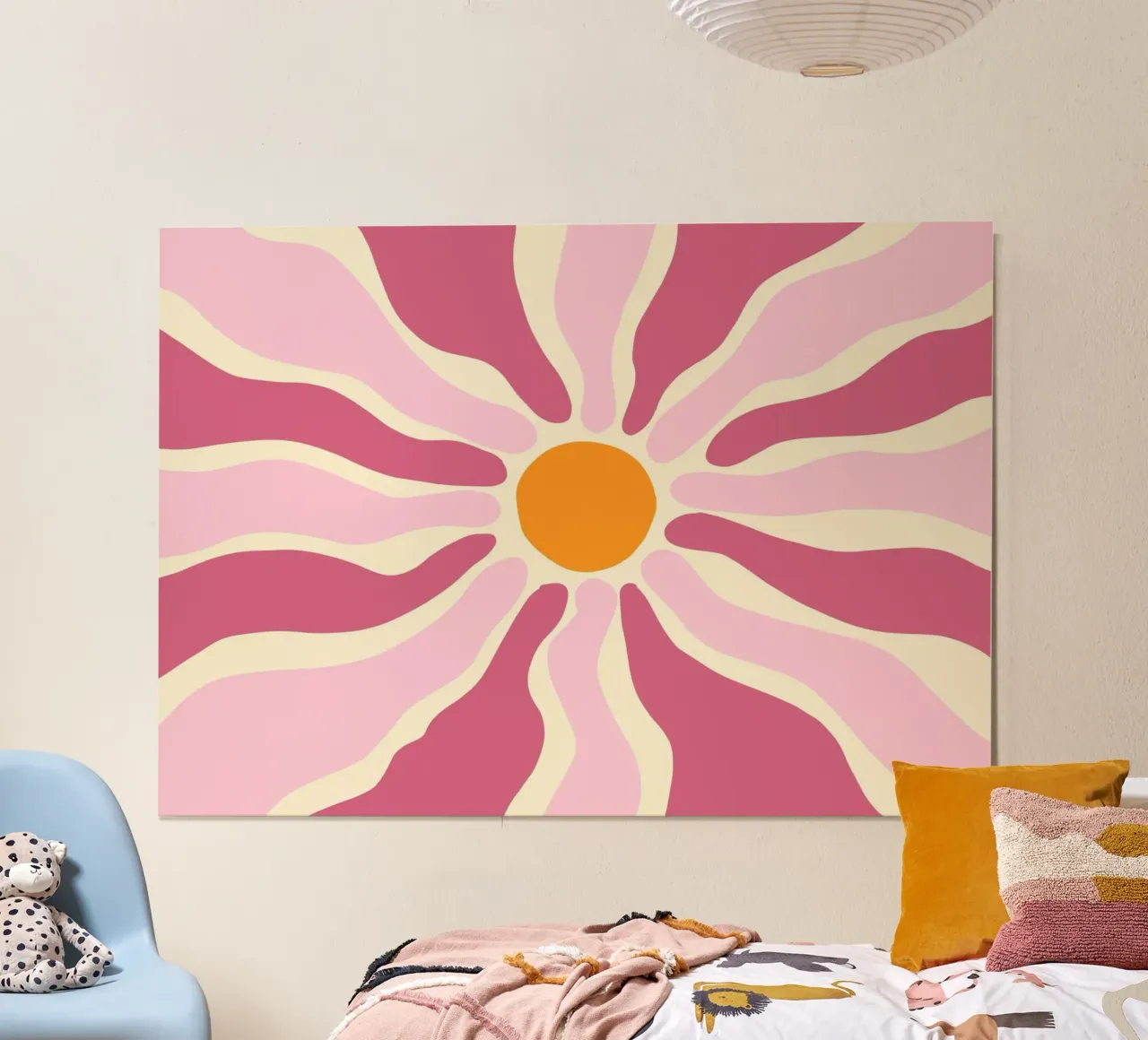 Groovy Flower, Impresión solar abstracta retro poster de vintagepod