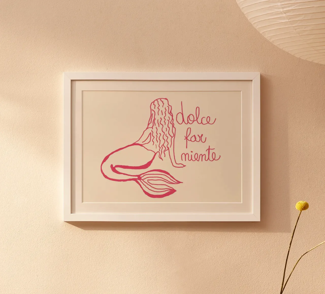 Dolce Far Niente, Mermaid Art Print poster da vintagepod