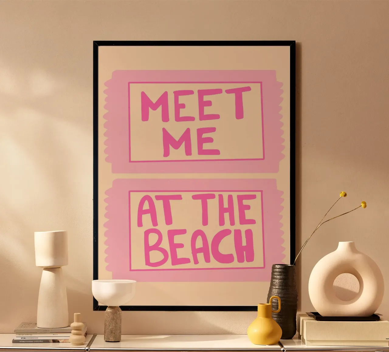 Incontriamoci in spiaggia, poster con citazioni divertenti poster da vintagepod