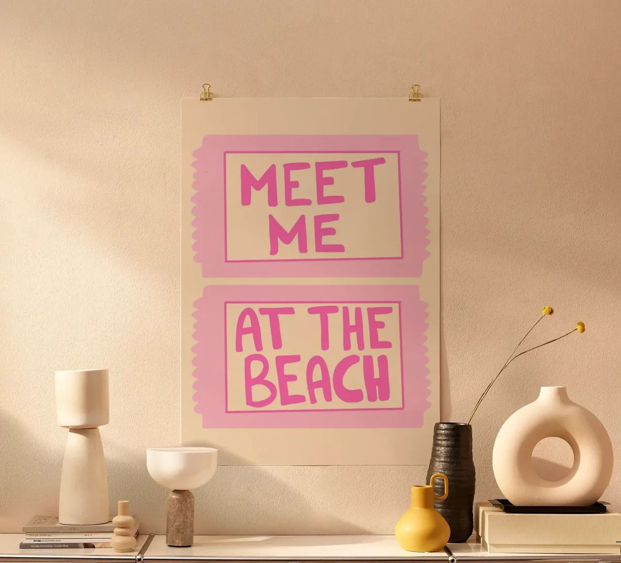 Incontriamoci in spiaggia, poster con citazioni divertenti poster da vintagepod