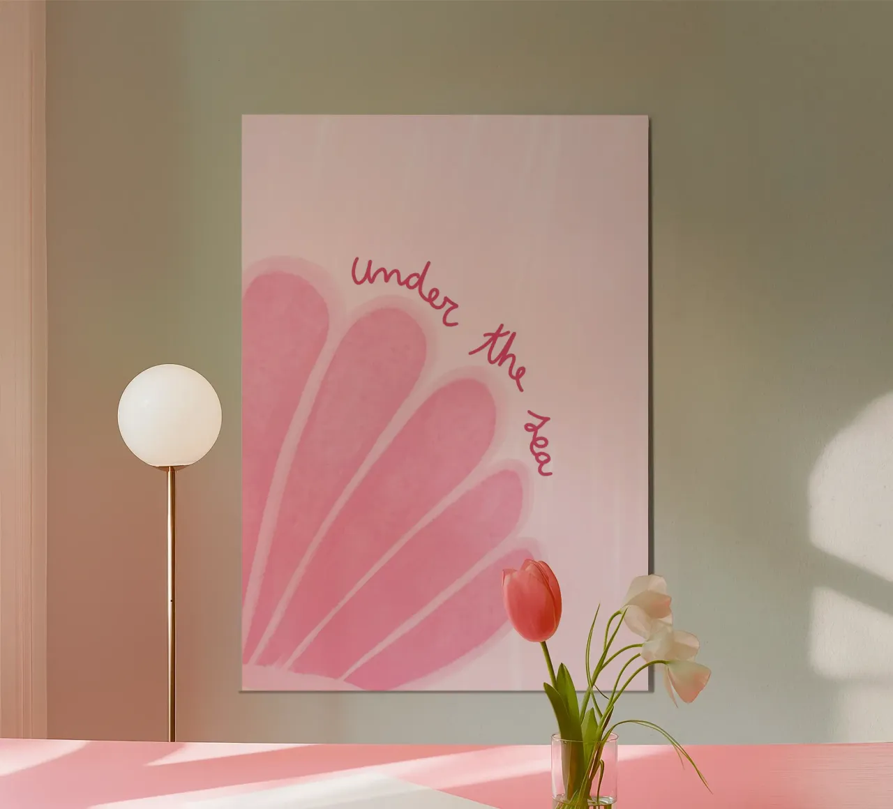 Under the Sea, Minimalist Seashell Art Print poster by vintagepod