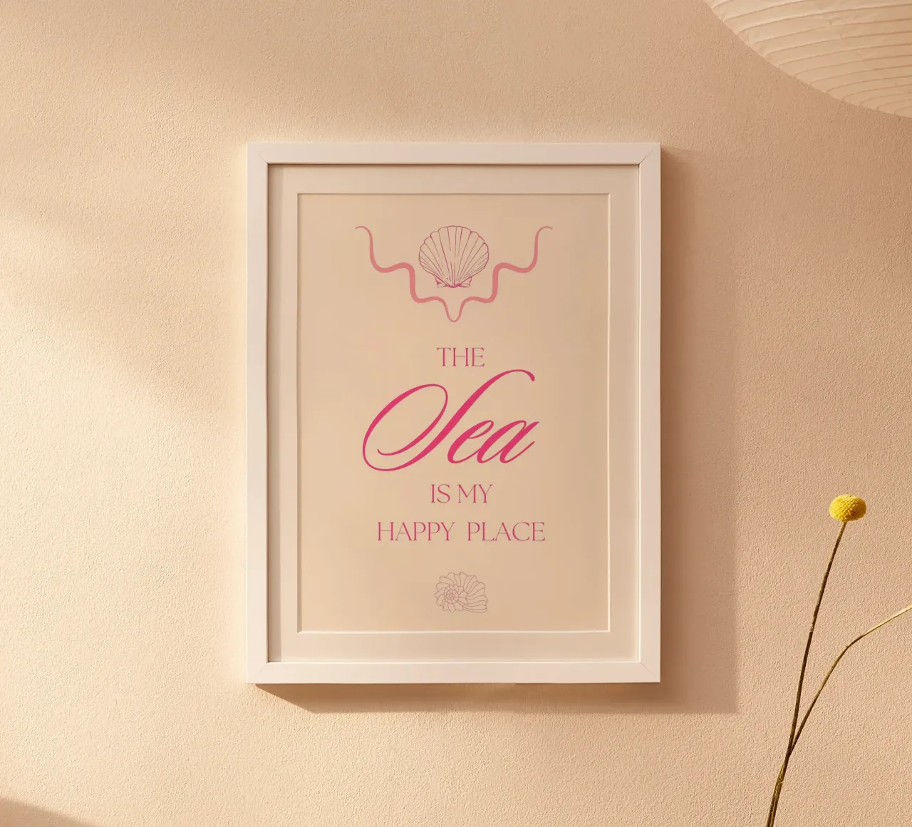 Das Meer ist mein glücklicher Ort, Ozean Zitat Kunst Poster von vintagepod