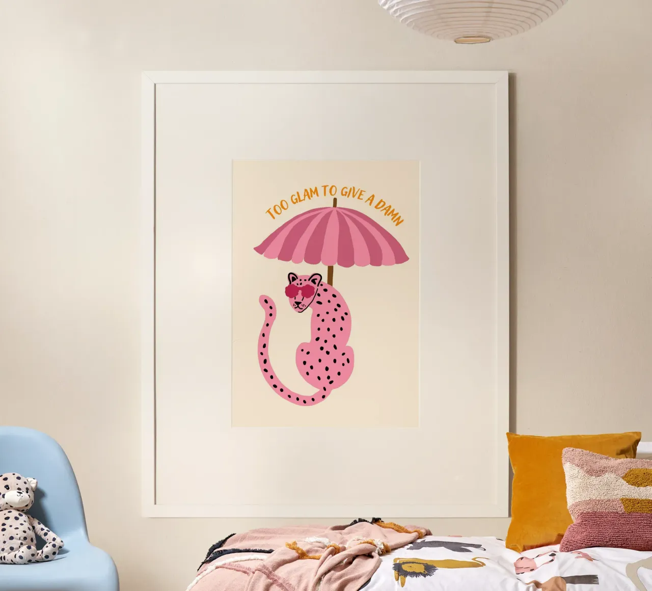 Zu glamourös, um einen Dreck zu geben, Cheetah Poster Poster von vintagepod