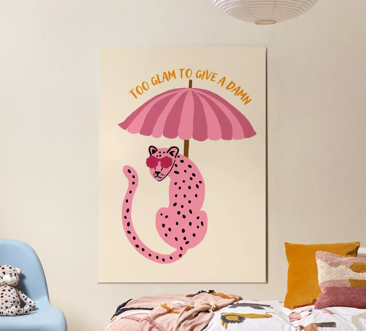 Zu glamourös, um einen Dreck zu geben, Cheetah Poster Poster von vintagepod
