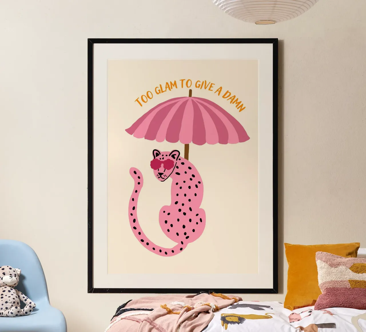 Zu glamourös, um einen Dreck zu geben, Cheetah Poster Poster von vintagepod
