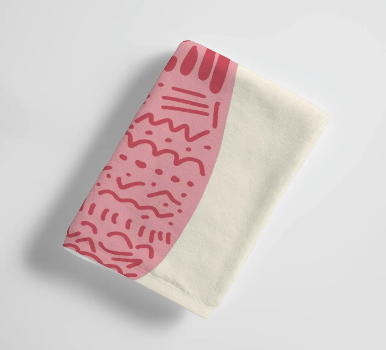 Queue de sirène abstraite, Boho Ocean Art Print serviette de bain de vintagepod