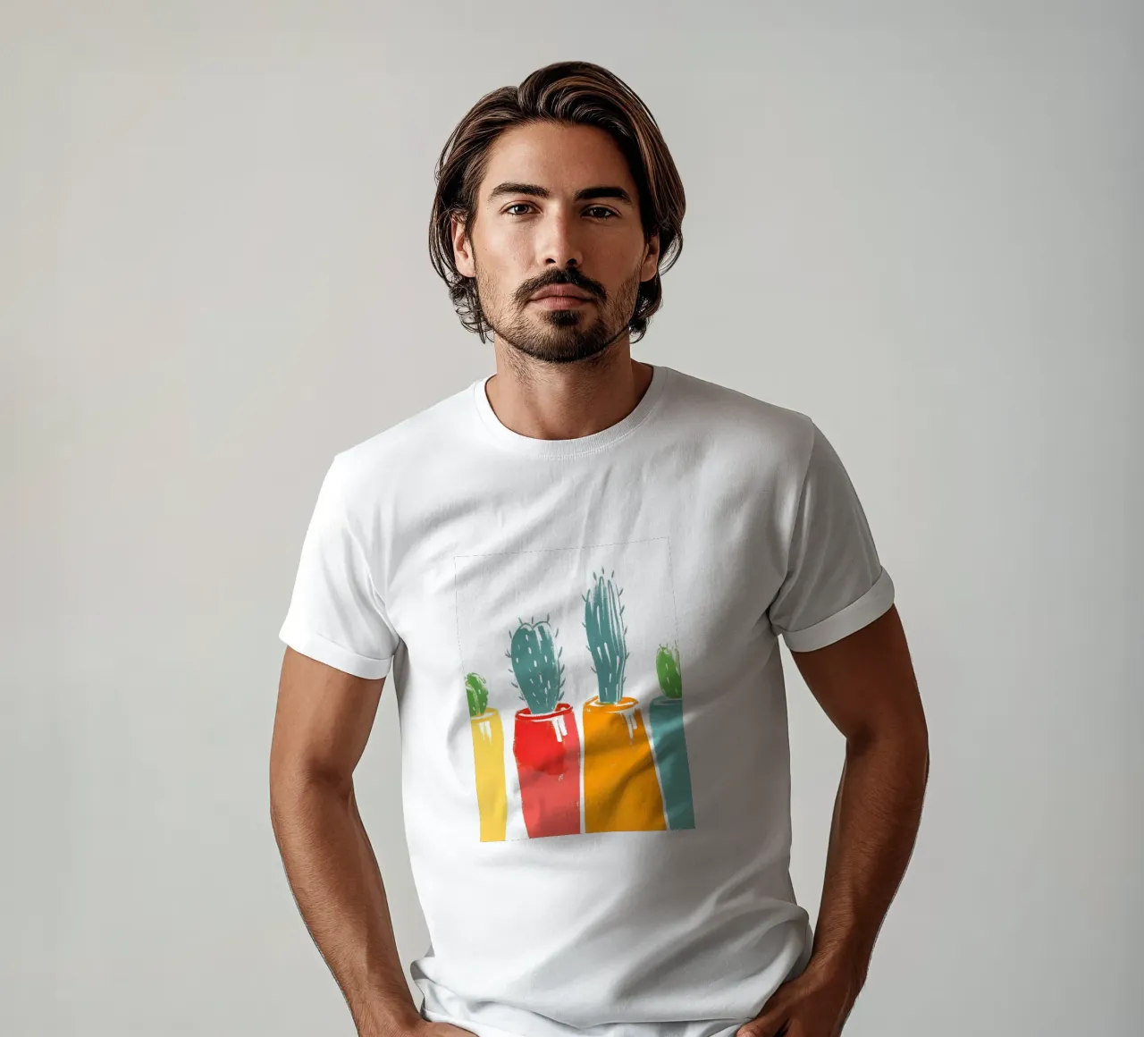 Quattro vasi di cactus t-shirt da PREKETEWE