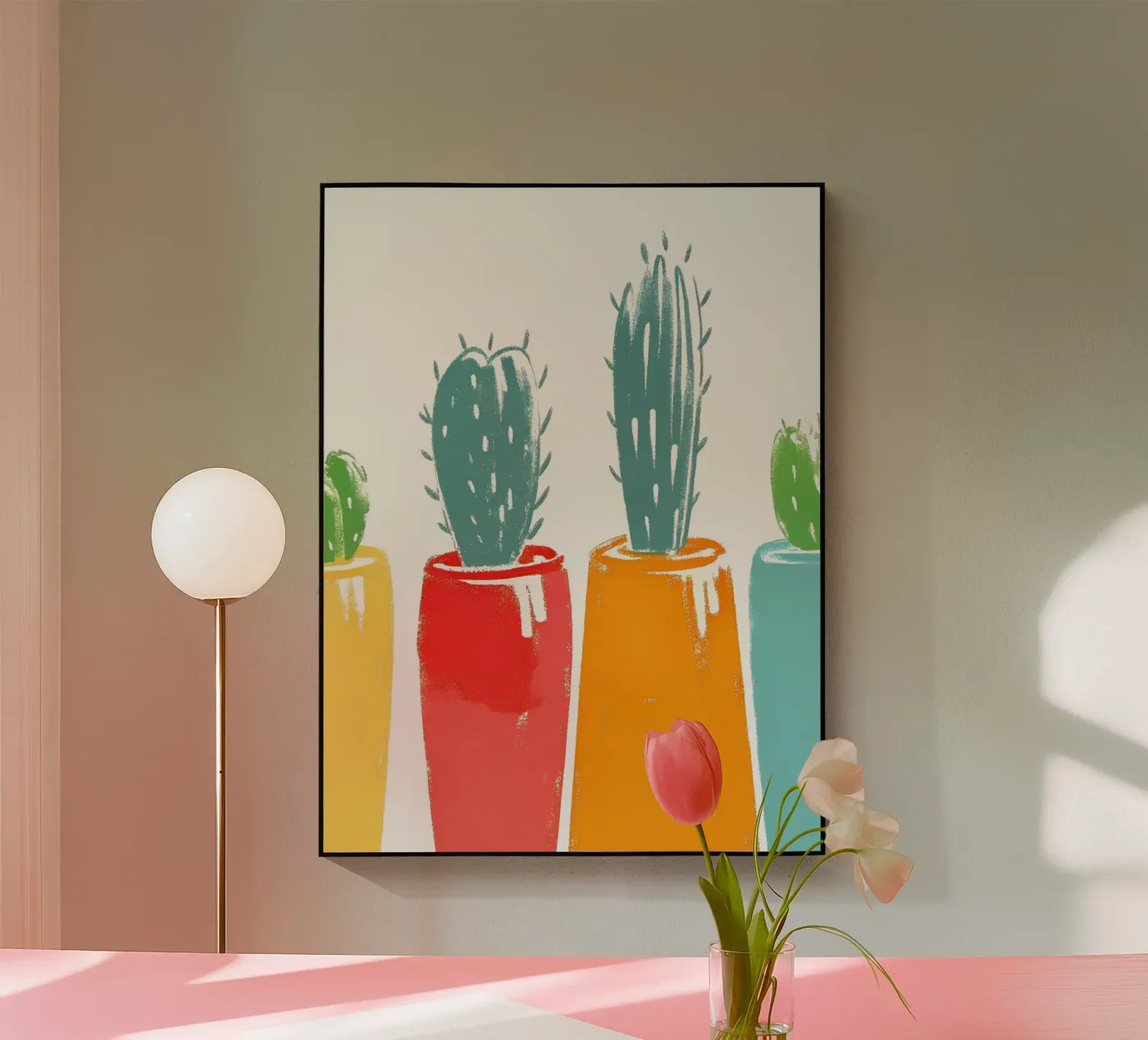 Quattro vasi di cactus plexiglass da PREKETEWE