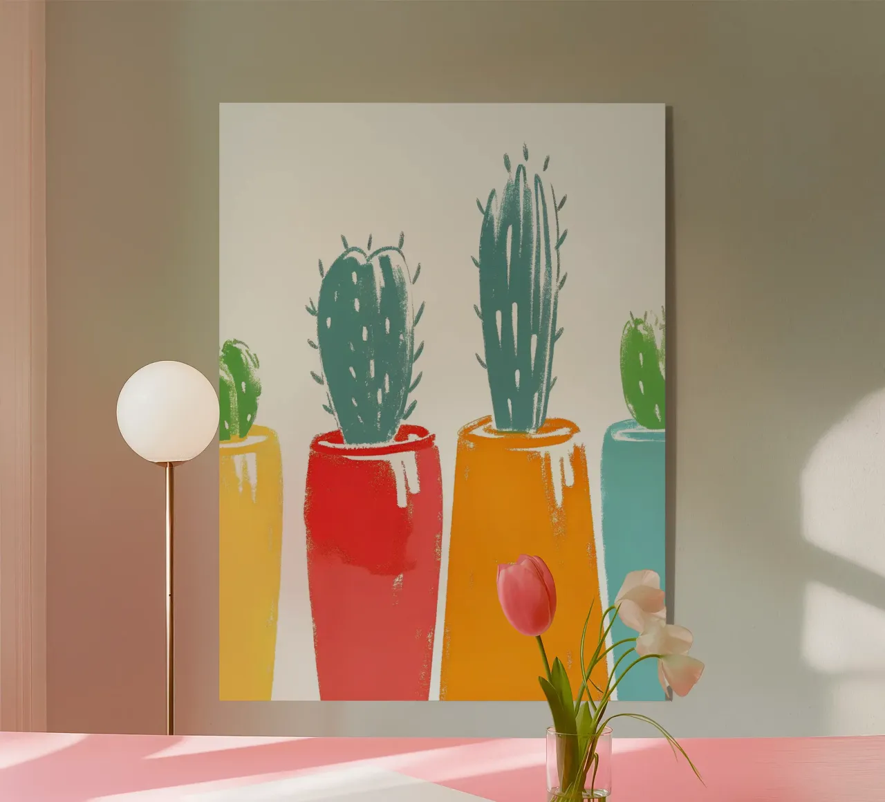 Quattro vasi di cactus plexiglass da PREKETEWE