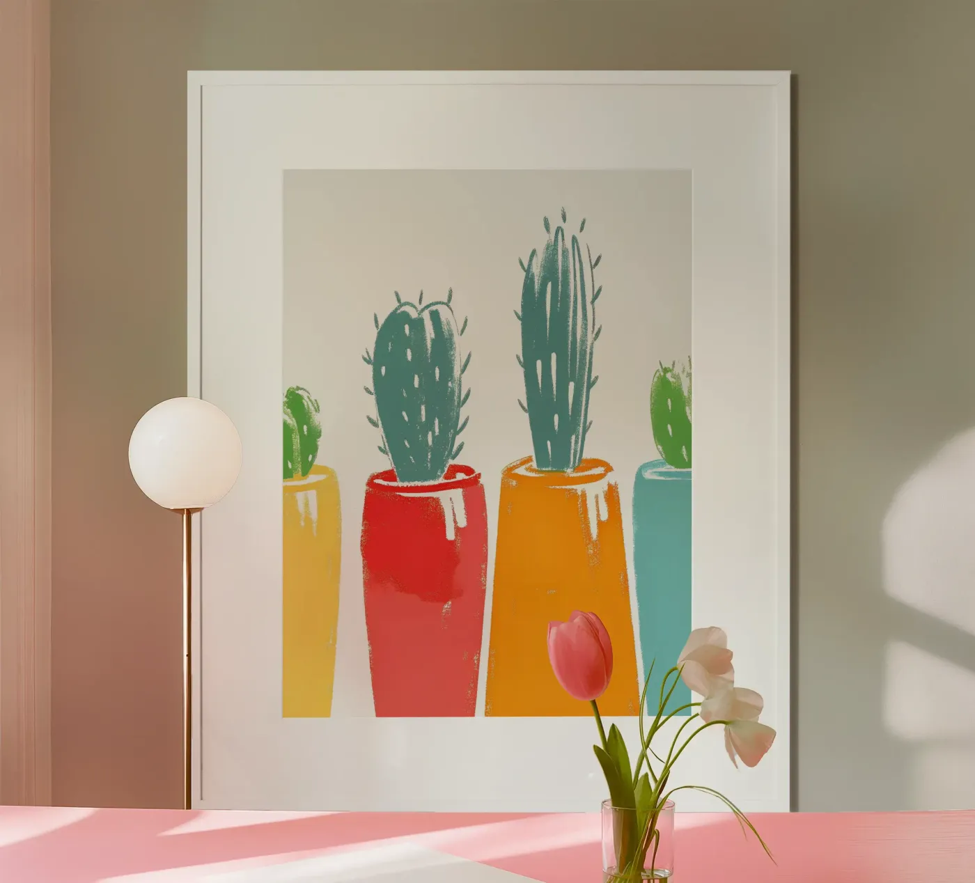 Four Cactus Vases poster by PREKETEWE