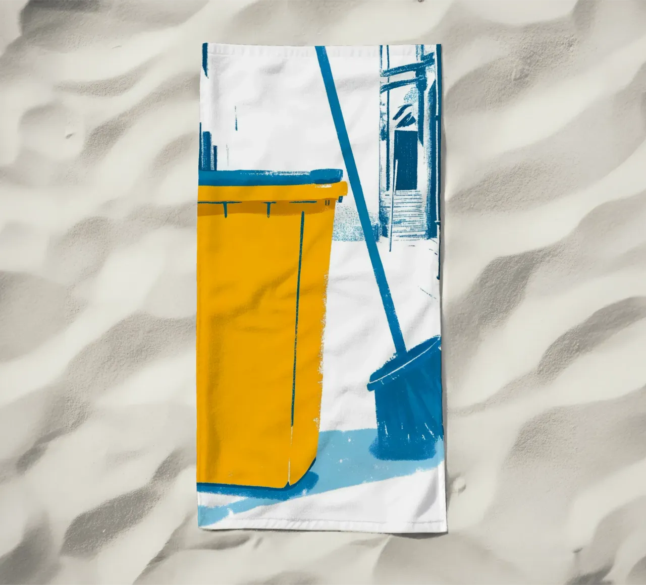 Cestino e scopa telo mare da PREKETEWE