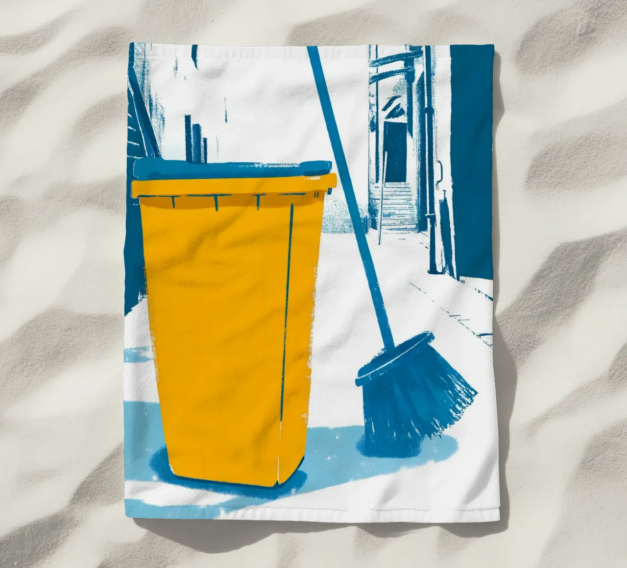 Cestino e scopa telo mare da PREKETEWE