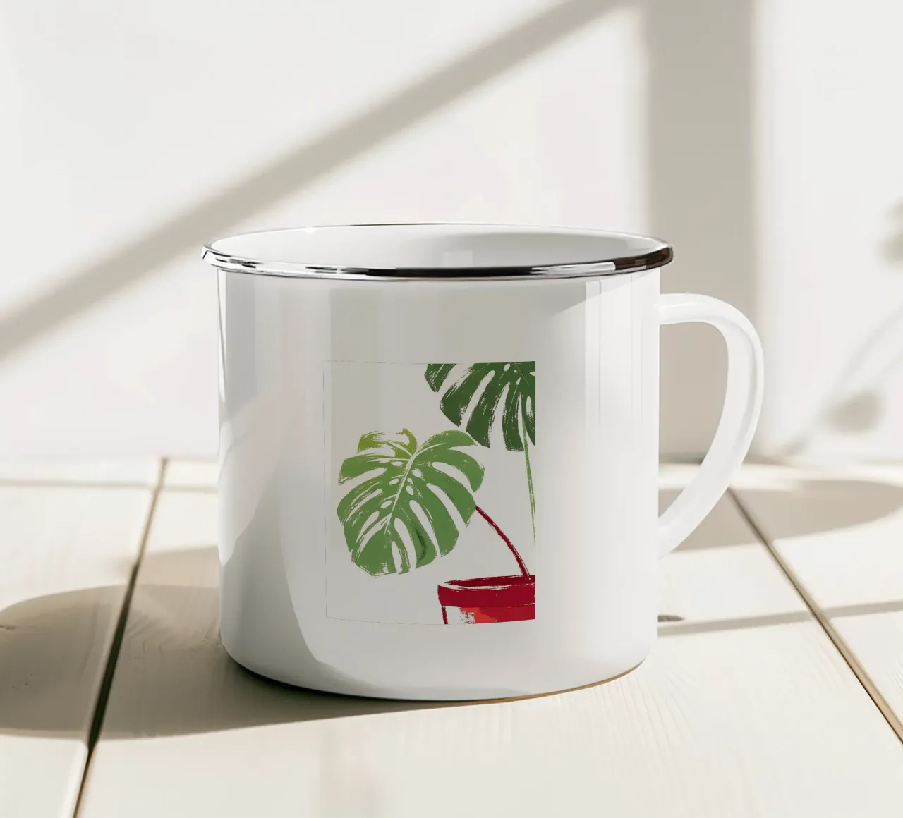 Fiore di Monstera tazza in smalto da PREKETEWE