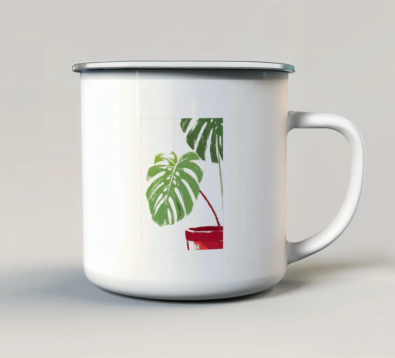Fiore di Monstera tazza in smalto da PREKETEWE