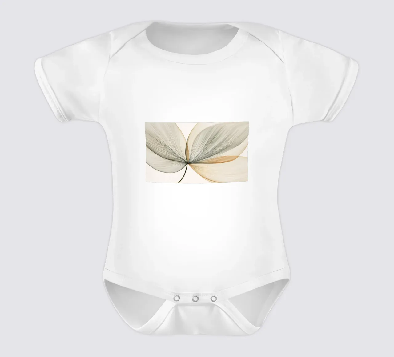 Flower abstract short-sleeve baby romper by Imagine