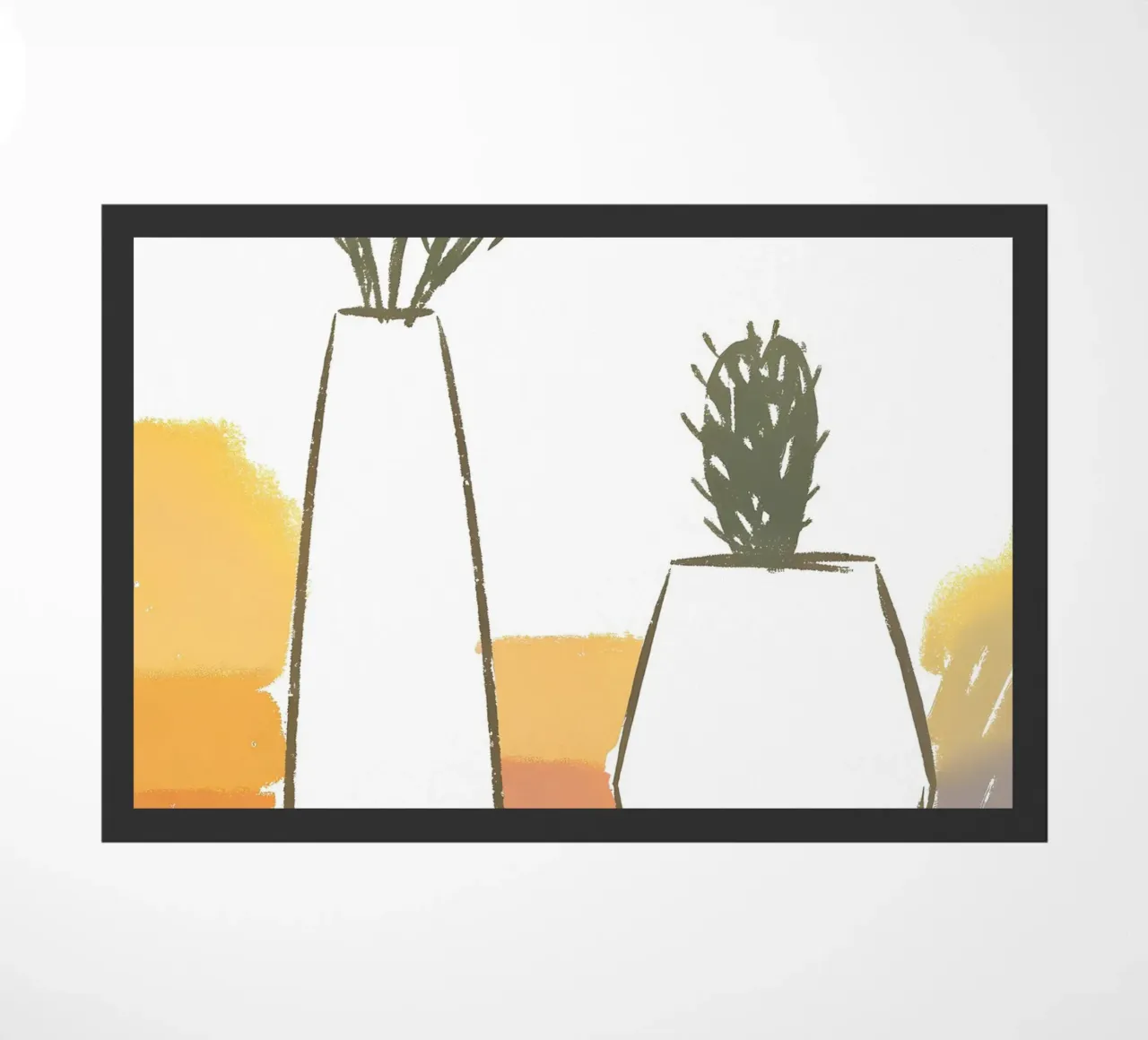 Dos jarrones con cactus felpudo de PREKETEWE