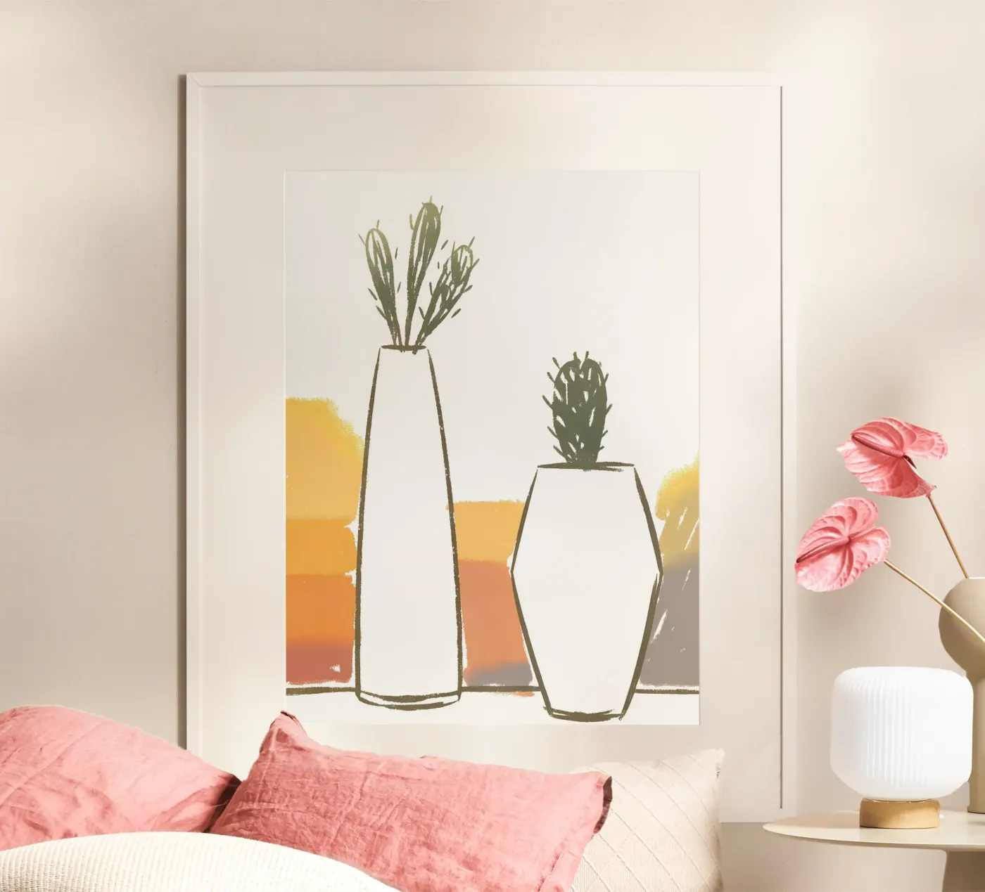 Two Cactus Vases poster by PREKETEWE