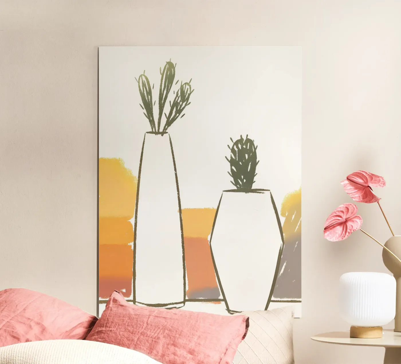 Two Cactus Vases poster by PREKETEWE