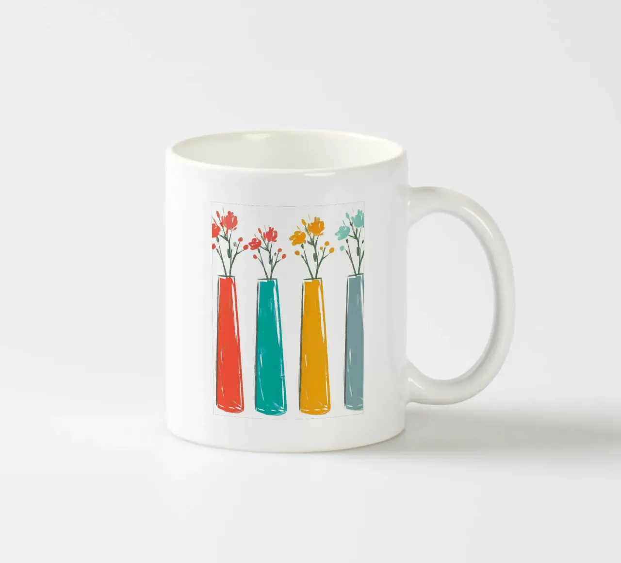 Quattro vasi di fiori tazza in ceramica da PREKETEWE